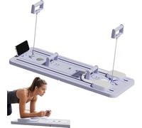 Upgraded Ab Roller Wheel Training Board with Elbow Support,Multi-Functional ab wheel roller, Automatic Rebound Abdominal Board Core Trainer Ab Exercise Machine Home Workout Equipment (Purple)