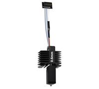 【Upgraded All-Metal Hotend】0.6mm Hardened Steel Nozzle Hotend Assembly for Bambu Lab P1S/P1P Printers, 24V 48W Ceramic Heater with High-Temp Thermistor Replacement Hotend for P1 Series 3D Printers