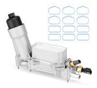 Upgraded Aluminum Engine Oil Filter Housing with Oil Cooler Sensors and Gaskets Compatible with Chrysler 200/300 Dodge Charger Avenger Journey Wrangler Ram Promaster 3.2 3.6 V6