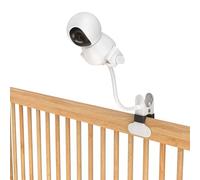 Upgraded Baby Monitor Mount - Universal Adjustable Baby Camera Clip Mount for Hello Baby, Nanit Pro, Infant Optics, VTech & Most Baby Monitors, Detachable Arm Monitor Holder Flex Stand for Crib