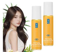 Upgraded Bccnerty Anti-Aging Serum New 2025 Formula Bccnerty Eye Anti-Wrinkle Eye Essence Oil,Facial Serum Rollon for Dark Circle Eyes Bags,Gentle,Smooths Fine Lines,Deeply Moisturizes ((10ml), 2Pcs)