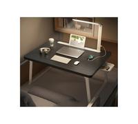 Upgraded Black Lap Desk with Integrated Lamp 60x40cm Laptop Bed Tray Table Portable Desk Stand for Bed Enlarged Surface for Easy Storage and Comfort