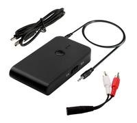 Upgraded Bluetooth 5.3 Audio Receiver for Speakers, Wireless Adapter for Home and Car Stereo Systems with 3.5mm RCA Jack, 20-Hour Playtime Dual Device Connection Easy ON/OFF Control