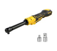 Upgraded Brushless 3/8" Cordless Ratchet Wrench Compatible with Dewalt 18V 20V Battery, Torque 80N.m, 320RPM, Variable Speed, Extended Electric Ratchet Wrench with LED Light