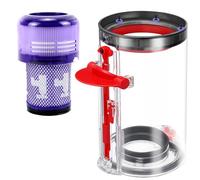 Upgraded Canister and HEPA Filter Replacement for Dyson V11 V15 SV14 SV15 SV22 Vacuum Cleaner Dust Bin, for Large Bin Part no.970050-01 and Part no.965443-01