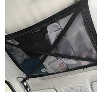 Upgraded Car Ceiling Cargo Net Pocket, NO SAGGING Roof Cargo Net Organizer, Strong Bearing Adjustable Capacity, Road Trip Accessories for Truck SUV, Car Camping Essentials