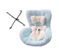 Upgraded car seat features plush feet for the family that prioritizes comfort and elegance