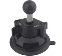 Upgraded Car Suction Cup Base with 1-Inch Ball, Compatible with RAM B Size Double Socket Arms | Heavy-Duty 3.4" Suction Base for Windshield | Holds 5.5 lbs - Rosette Bite Locking System