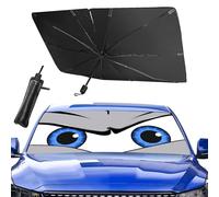 Upgraded Car Windshield Sun Shade Umbrella, Car Shade Front Windshield Sun Shade, Foldable Umbrella for Block UV Rays & Sun Heat Protection, 57"X31"