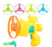 Upgraded Celerypet Light-Up Flying Disc Cat Launcher Set, New 2025 Interactive Flying Disc Cat Fetch Toys, Pet Playing Tracks Interactive Flying Launcher Toy,for Pet Training,Chasing (Yellow,1PCS)