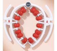 Upgraded Cellulite Massage Roller, Manual Cellulite Massager Tool Clamp Lymphatic Drainage Massager for Legs, Calves, 2 In1 Leg Roller Lymphatic Drainage for Thighs Lipedema, Dual Handles