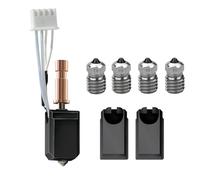 Upgraded Ceramic Hotend Kit for Kobra S1 Combo,24V 48W Rapid Heating Print Head Hot End Heat Sink Block Heating Cartridge with 0.2/0.4/0.6/0.8mm Bimetal Nozzle for Anycubic Kobra S1/ACE Pro