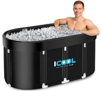 Upgrade XL 129 Gal Large Oval Ice Bath Tub for Athletes,Multiple Layered Portable Outdoor Cold Plunge Tub for Recovery,Cold Plunge for Family-Foldable Ice Baths for Home,Gyms,Indoor use