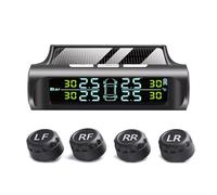 Upgraded Color Display Car Tire Pressure Monitor Solar Charging External Sensors Easy Installation For Vehicles Motorcycle TPMS External