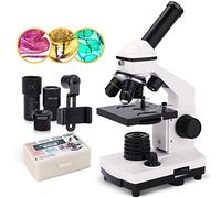 [Upgraded] Compound Monocular Microscope 40X-2000X for Kids,Adults and Students, Precision Biological Science Education Microscope with Kits