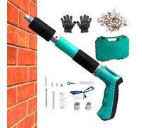 Upgraded Concrete Nail Kit - Portable Concrete Nailer With Nails, Compact Carpentry Tool Kit | Furniture Fixing, Home Renovation, Carpentry Projects, At