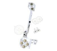 Upgraded Console Control Buttons Having Built in Color Changing Lights and Resilient Metal Springs Transmissive Rubber Keypad