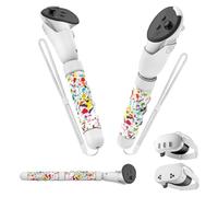 Upgraded Controller Extensions Gorilla Tag Long Arms for Meta Quest 3S/Quest 3 Beat Saber Handles Golf Club Attachment VR Sticks Controller Grips for Quest 3S/3 VR Gaming Accessories, Colorful White