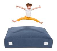 Upgraded Crash Pad for Kids Sensory with Handle,Soft Foam Blocks - Crash Pads for Autistic Children Indoor Jump Climb, Kids Autism Sensory Crash Mat with Anti-Slip Waterproof Cover (3FT x 4FT)