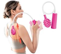 Upgraded Curved Back Scratcher for Women Men, 360° Flexible Bendable Foldable Back Scratcher Extendable, Telescopic Back Scratchers, Backscratchers for Adults Elderly Seniors, Gifts for Women (Pink)