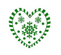 Upgraded Cute Snowflake Ornaments Metal Snow Flakes- Ornaments Heart-shaped Snowflake For Winter Christmas Tree 3 Styles Christmas Tree Decorations