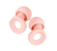 Upgraded Design Silicone Noise Reduction Reusable Ear Plugs for Deep Sleep, Relaxation, Travel, Snoring, Reading, & Motorcycling| 33dB Noise Cancellation| 4 Pairs of Ear Caps- (Light Pink).