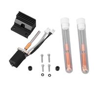 Upgraded Detachable Hardened Steel Ceramic Hotend Extruder Kit Black Heat Sink 0.4mm Main Nozzle Extra 0.6mm 0.8mm Hardened Steel Nozzles Compatible with K1C K1 Max 3D Printer