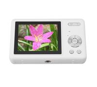 Upgraded Digital Camera, 12MP 1080P 16X Zoom Auto Focus Portable Compact Digital Camera with 2.4in TFT Screen for Student Vlog Travel Photography (White)