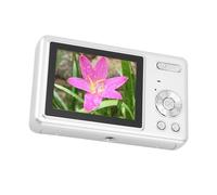 Upgraded Digital Camera, 12MP 1080P 16X Zoom Auto Focus Portable Compact Digital Camera with 2.4in TFT Screen for Student Vlog Travel Photography (Silver)