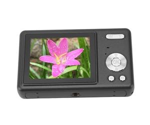 Upgraded Digital Camera, 12MP 1080P 16X Zoom Auto Focus Portable Compact Digital Camera with 2.4in TFT Screen for Student Vlog Travel Photography (Black)