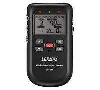 Upgraded Digital Metronome, LEKATO Mini Metronome for Guitar Piano Drum and All Instruments, Electronic Metronome with Timer, Beat by Male/Female Vocal, with Chargeable Battery