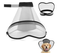 Upgraded Dog Cone Collar for Dogs After Surgery, Adjustable Dog Cone Collar for Large Medium Dogs,Breathable Elizabethan Pet Recovery Collar(Size:L)