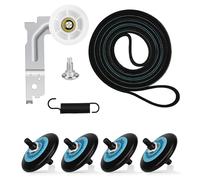 Upgraded Dryer Parts Fits for Sam.sung Dryer Roller Replacement Kit DC97-16782A, 6602-001655 Dryer Belt, DC93-00634A Idler Pulley, Compatible with Sam.sung DV45H7000EW/A2 DV42H5000EW/A3 Dryer