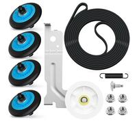 Upgraded Dryer Repair Kit for Sam-Sung Dryer, Dryer Roller Replacement Kit for DC97-16782A Dryer Roller, DC93-00634A Idler Pulley, 6602-001655 Belt
