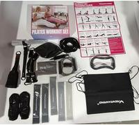 Upgraded Durable Pedal Resistance Band Set with Handle,Exercise Equipment (Black)