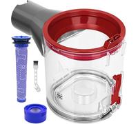 Upgraded Dust Bin Replacement Compatible with Dyson V7 V8 SV10 SV11 Vacuum Cleaner, Clear Bin Compatible with Dyson Canister Part No.Part No.967699-01 with Pre/Post HEPA Filter