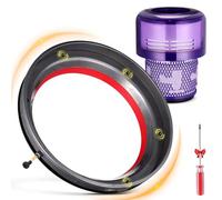 Upgraded Dust Bin Sealing Ring Compatible with Dyson Outsize Series for V11/ Plus/Absolute/Absolute Extra/Total Clean/Origin Models Canister Vacuum Cleaner Replacement Parts with HEPA Filter