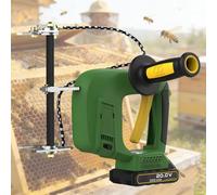 Upgraded Electric B-ee Remover, B-eehive Frame Shaking Machine, Portable Brushless Motor B-ee Tools for B-ee Farms, Long battery life for Efficient B-ee Raising(Green,1*Battery)