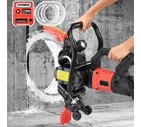 Upgraded Electric Concrete Cutter Saw - 8980w Toroidal Electric Concrete Saw-16" Ring Blade | 11.4" Deep Wet Cutting W/Auto Water Pump&2 Blades For Bridge/Road Construction