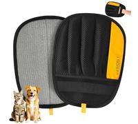 Upgraded Electrostatic Pet Hair Removal Glove for Dogs & Cats 5-Finger Magic Brush Design Reusable Hair Remover for Couch, Carpet, Car Seat, Laundry & Clothing Quick Cleaning Tool for Pet Owners