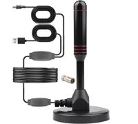 Upgraded Enhanced Chip TV Antenna Indoor Antenna for Smart TV for Long Range Reception and Smart TVs HD Digital Antenna with Amplifier Signal Booster for Local Channels On 4K 1080P