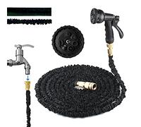 Upgraded Expandable Garden Hose 150 FT Extra Strength 7 Function Spray Included 3/4" Solid Connector No-Kink Flexible Pressure-Resistant Flex Technology for Parks Community Factories Family