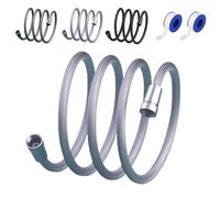 Upgraded Explosion-Proof Braided Shower Hose - Anti-Leak,2025 New Extra Long Flexible Handheld Showers Hose Replacement,for Shower Head Attachment (Silver,78 in/2 m)