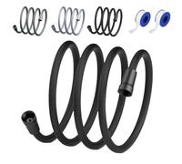 Upgraded Explosion-Proof Braided Shower Hose - Anti-Leak,2025 New Extra Long Flexible Handheld Showers Hose Replacement,for Shower Head Attachment (Black,78 in/2 m)