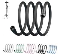 Upgraded Explosion-Proof Braided Shower Hose - Anti-Leak for Shower Head Attachment, Durable and Flexible for Bathtub Faucet, RV Bidet Dog Washing (Black,1.5m)