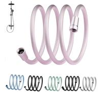 Upgraded Explosion-Proof Braided Shower Hose - Anti-Leak for Shower Head Attachment, Durable and Flexible for Bathtub Faucet, RV Bidet Dog Washing (Pink,1.5m)