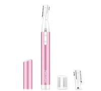 Upgraded Eyebrow Trimmer, Funstant Precision Facial Hair Trimmer for Women Battery-Operated Electric Eyebrow Razor with Comb No Pulling Sensation Painless for Face Chin Neck, Upper-Lip, Peach-Fuzz