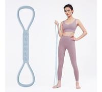 Upgraded Figure 8 Resistance Band, Silicone Exercise Band for Shoulder Back Arm Training, Physical Therapy Stretching for Kids Adults Elderly