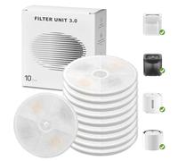 Upgraded Filter Units 3.0 for PET Cat Water Fountains E versweet 2S/3/3 Pro,E versweet Solo/Solo SE, Replacement Filters (10 pcs)
