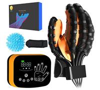 Upgraded Finger Rehabilitation Robot Glove, Hand Function Recovery Equipment for Stroke, Hemiplegia, Arthritis, Patients,Therapy Gloves for Hand Exercisers, Finger and Hand Paralysis Rehab Equipment.